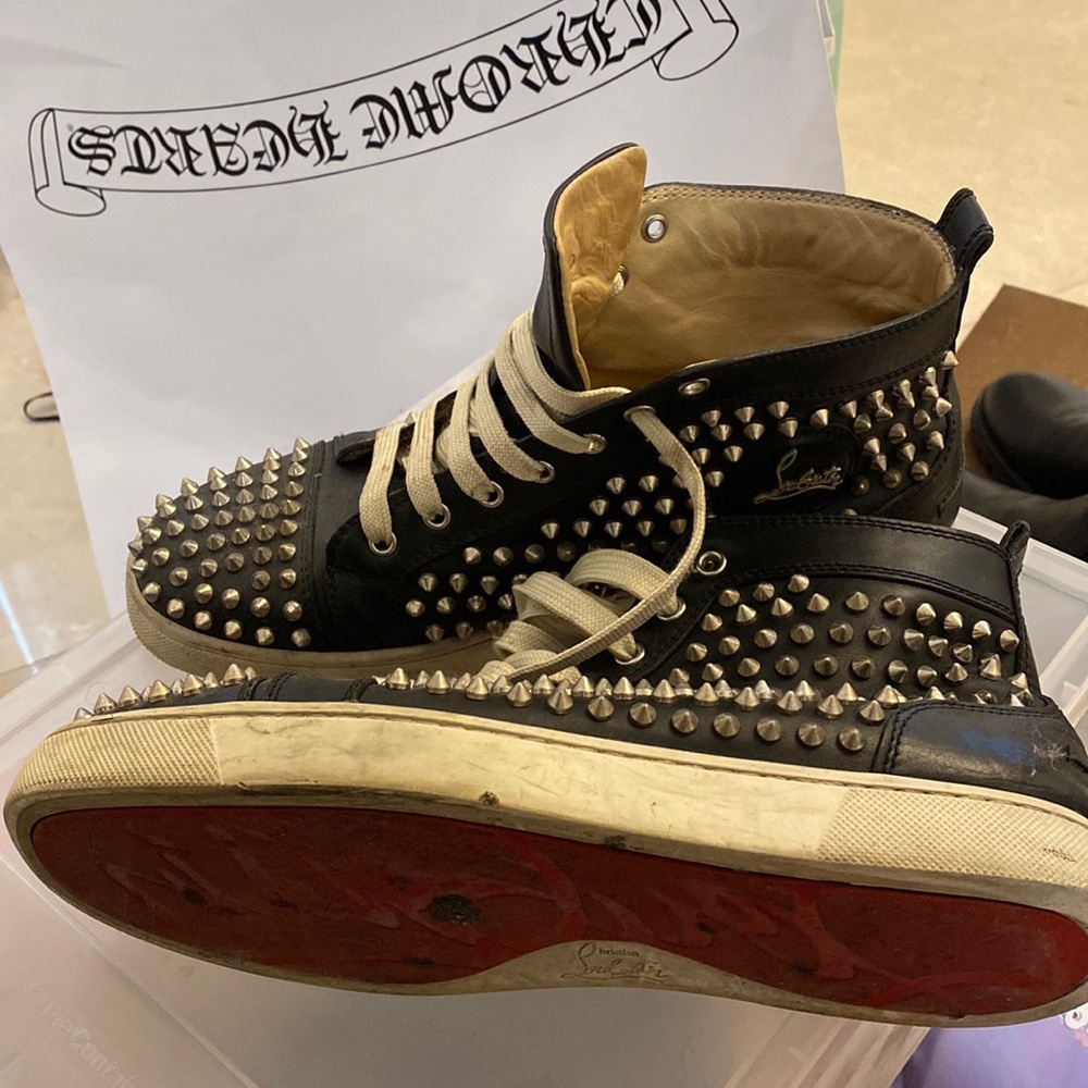 Christian Louboutin spike mens sneakers